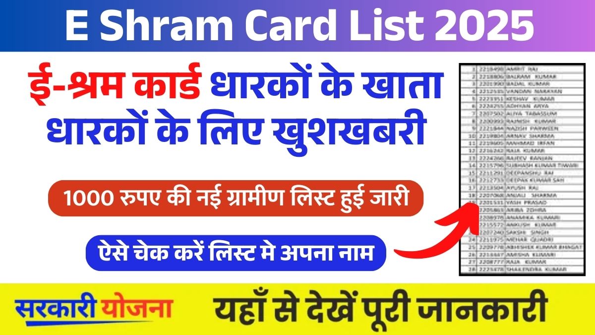 E Shram Card List